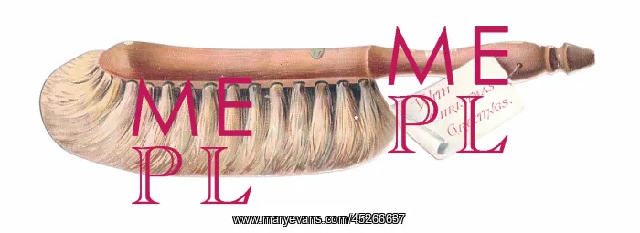  : Christmas card in the shape of a brush