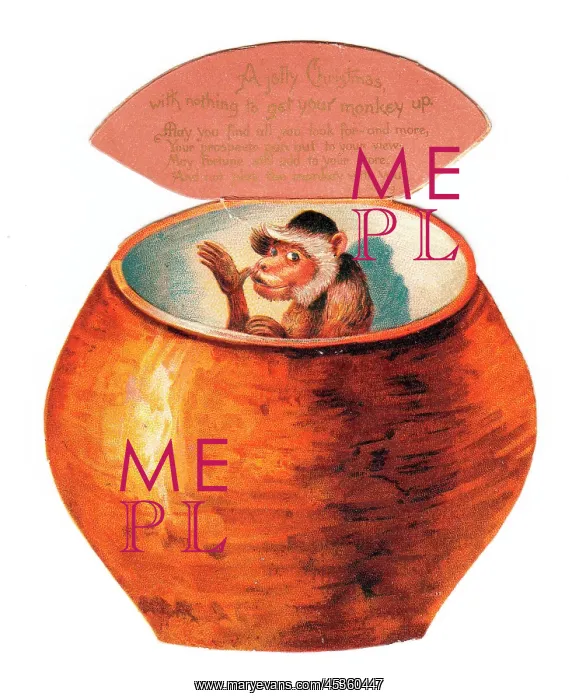 : Christmas card in the shape of a jar : Christmas card in the shape of a jar