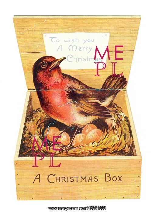 : Christmas card in the shape of a wooden crate : Christmas card in the shape of a wooden crate
