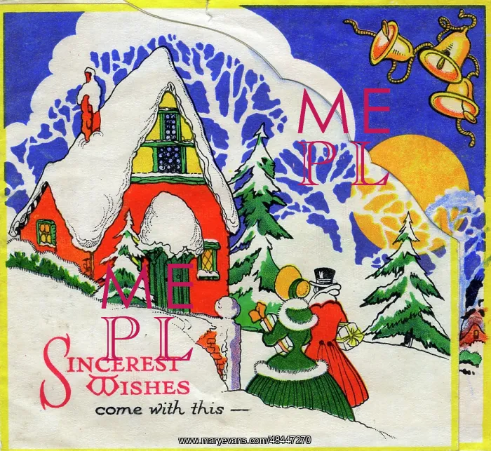  : Christmas card, Sincerest Wishes