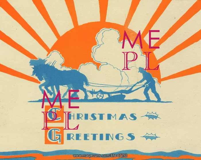  : Christmas card, WW2 Home Front