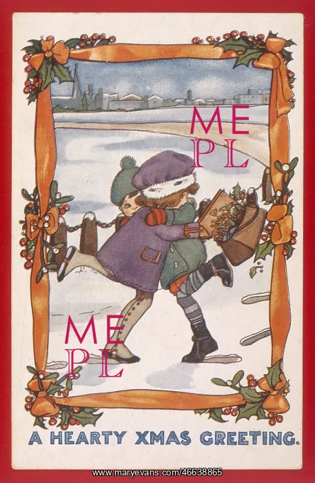 : Christmas - Children fall into one another : Christmas - Children fall into one another