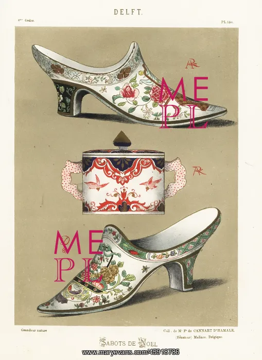 : Christmas clogs or sabots de Noel from Delft : Christmas clogs or sabots de Noel from Delft