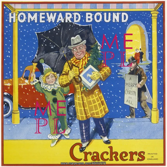 : Christmas Cracker box label : Christmas Cracker box label
