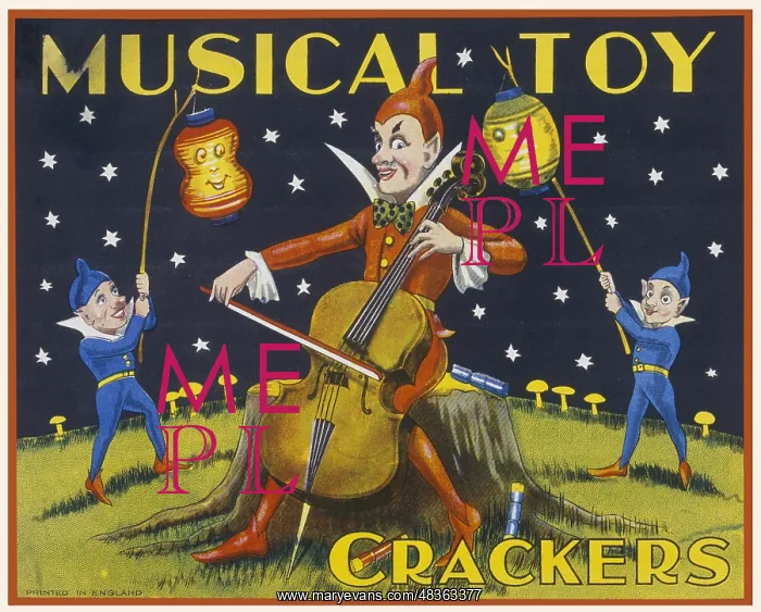 : Christmas Cracker box label : Christmas Cracker box label