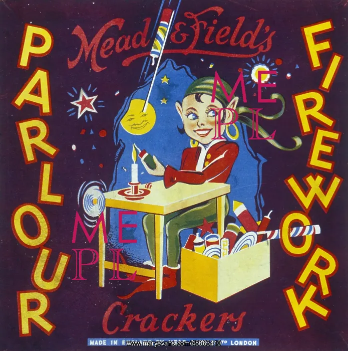 : Christmas cracker box label : Christmas cracker box label