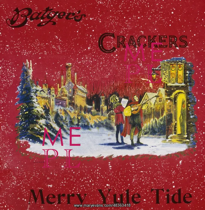 : Christmas cracker box label : Christmas cracker box label