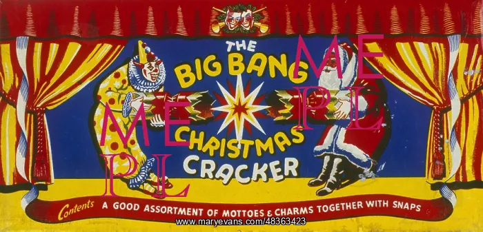 : Christmas cracker box label : Christmas cracker box label