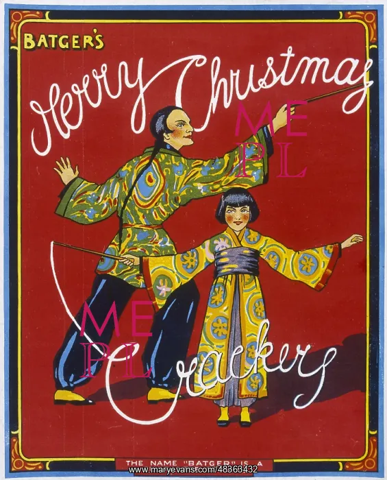 : Christmas cracker box label : Christmas cracker box label