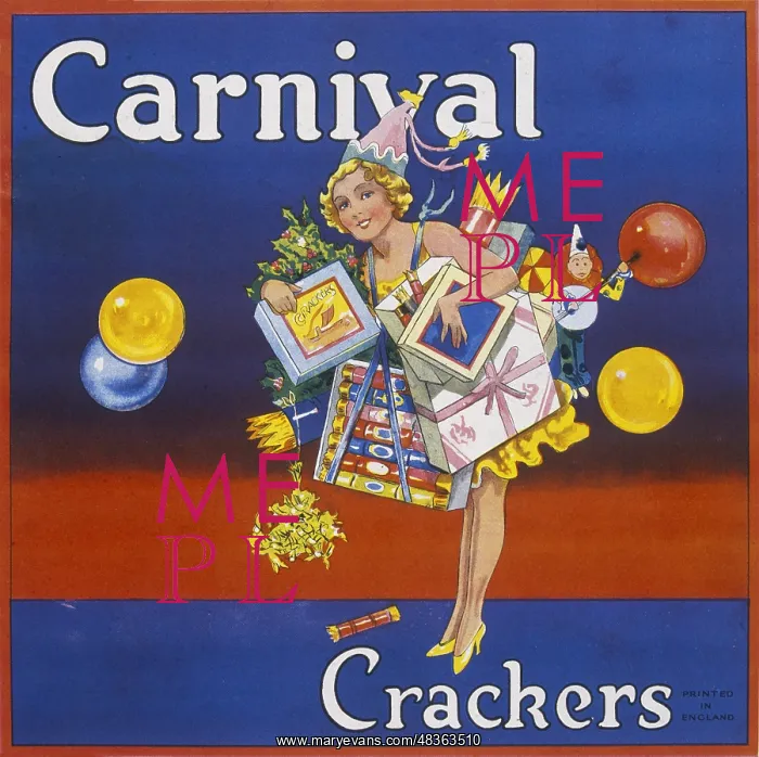 : Christmas cracker box label : Christmas cracker box label