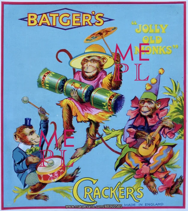 : Christmas cracker box label : Christmas cracker box label