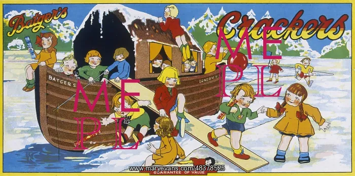 : Christmas Cracker box label : Christmas Cracker box label