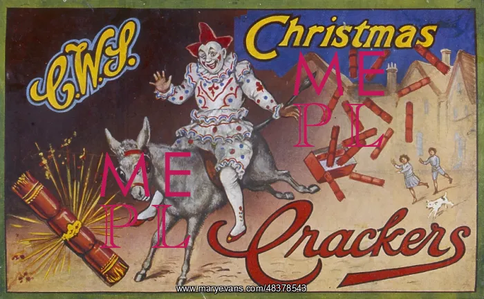 : Christmas Cracker box label : Christmas Cracker box label