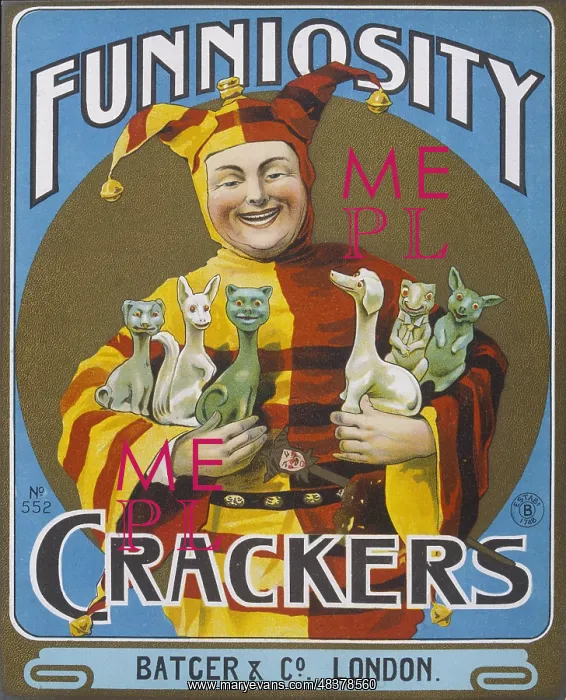 : Christmas Cracker box label : Christmas Cracker box label