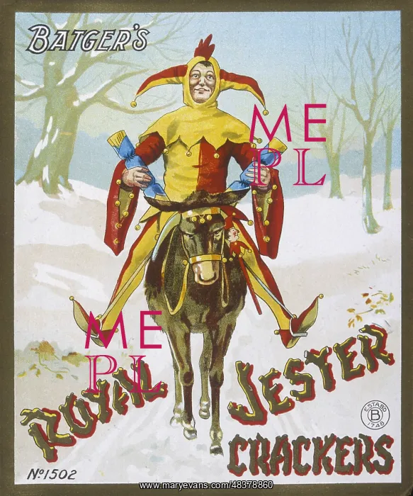 : Christmas Cracker box label : Christmas Cracker box label