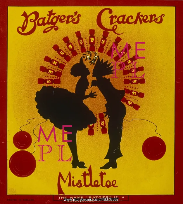 : Christmas Cracker box label : Christmas Cracker box label