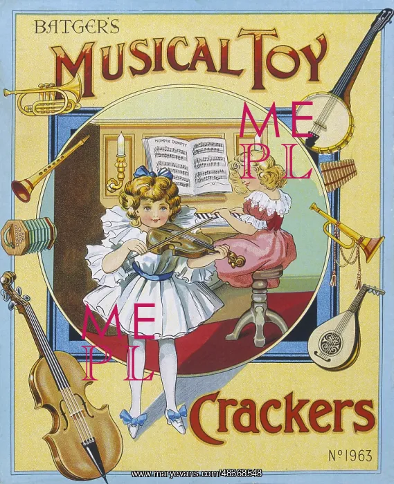 : Christmas Crackers box label : Christmas Crackers box label