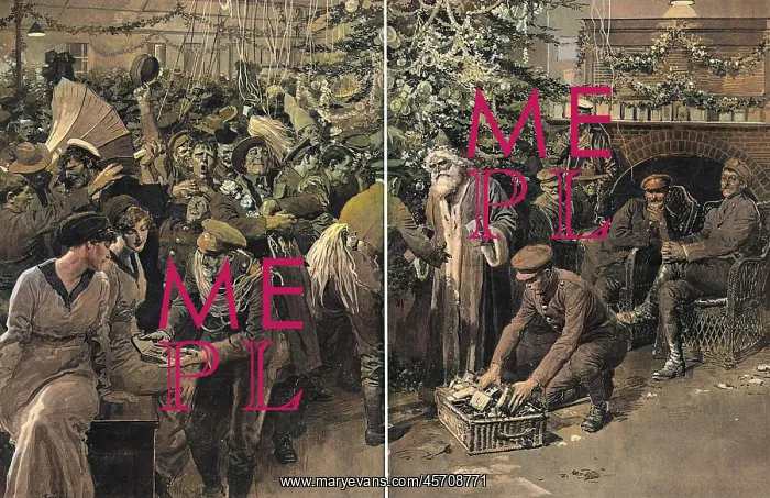 : Christmas Festivities in the Shakspere Hut, WW1 : Christmas Festivities in the Shakspere Hut, WW1