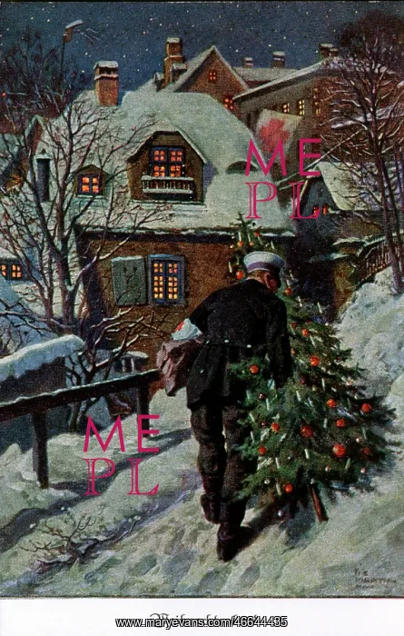 : Christmas, First World War / WWI, postcard Christmas : Christmas, First World War / WWI, postcard Christmas