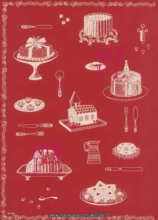 : Christmas food, 1954 : Christmas food, 1954