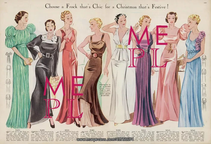 : CHRISTMAS FROCKS 1935 : CHRISTMAS FROCKS 1935