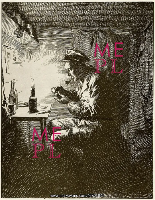 : His Christmas Gift to Her by Fred Pegram, WW1 : His Christmas Gift to Her by Fred Pegram, WW1