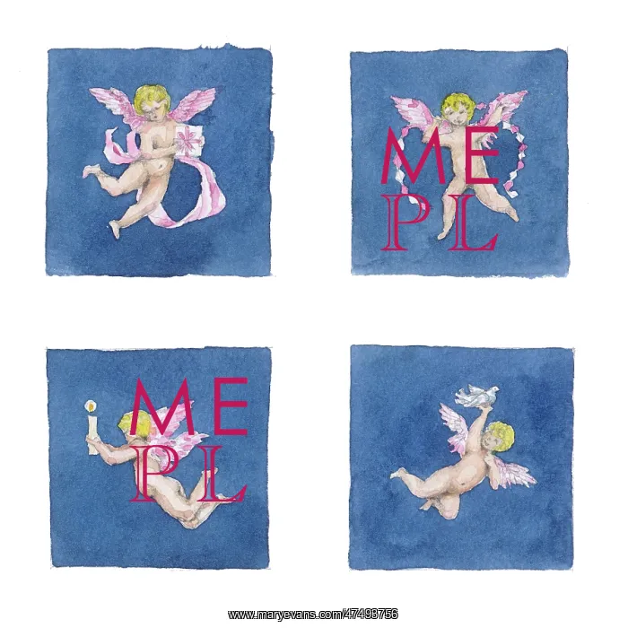 : Christmas Gift Tags with Cherubs : Christmas Gift Tags with Cherubs