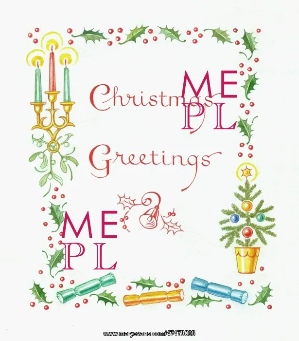  : Christmas Greetings with border