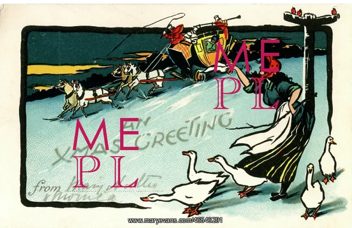  : Christmas Greetings postcard