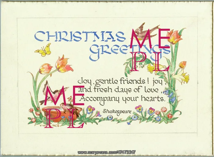 : Christmas Greetings with Shakespeare verse : Christmas Greetings with Shakespeare verse