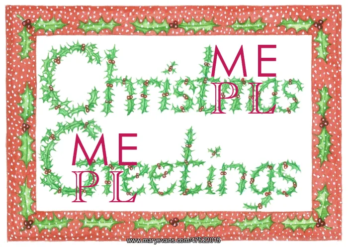 : Christmas Holly Greetings : Christmas Holly Greetings