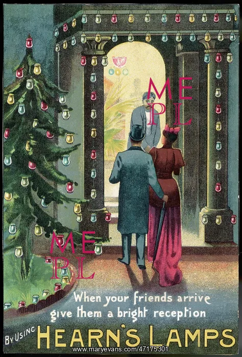: Christmas lamps c. 1890 : Christmas lamps c. 1890