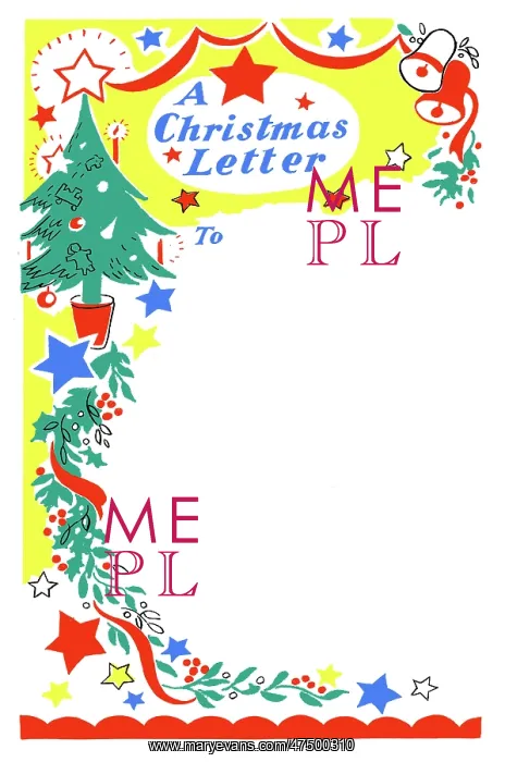 : Christmas letter heading : Christmas letter heading