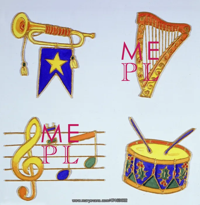  : Christmas Musical Instruments