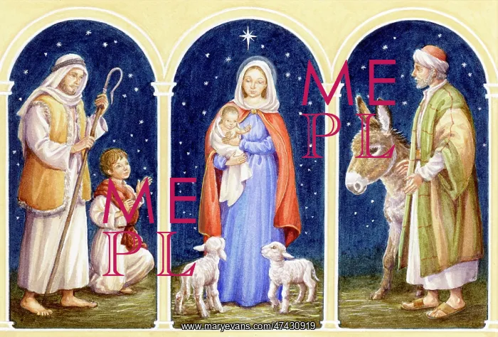  : Christmas Nativity Triptych