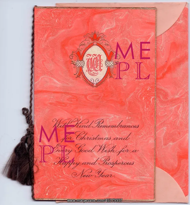 : Christmas and New Year card with verse : Christmas and New Year card with verse