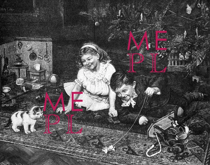 : Christmas, a nice mess, children playing with : Christmas, a nice mess, children playing with