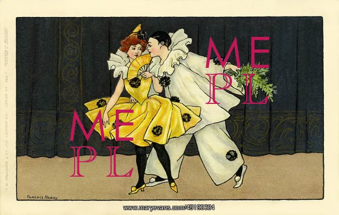 : Christmas Pierrot & Pierette by Florence Hardy : Christmas Pierrot & Pierette by Florence Hardy