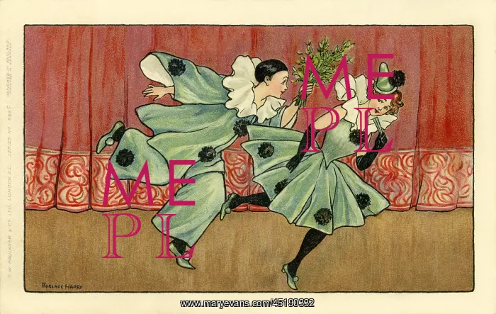 : Christmas Pierrot & Pierette by Florence Hardy : Christmas Pierrot & Pierette by Florence Hardy