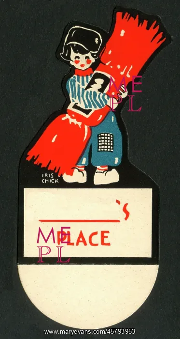 : Christmas place marker - Dutch boy with large cracker : Christmas place marker - Dutch boy with large cracker