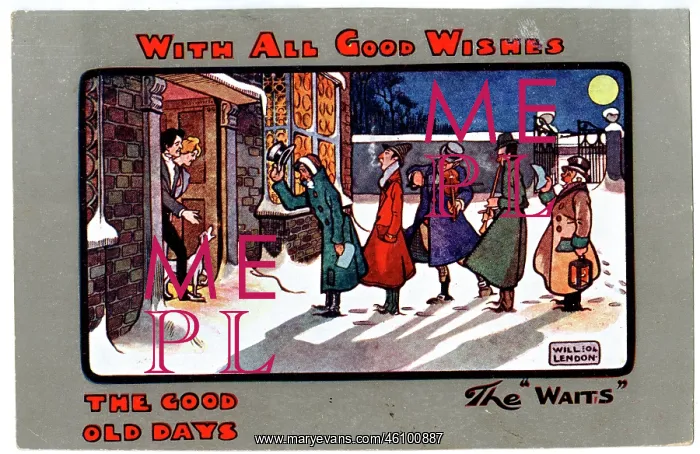 : Christmas postcard, The Waits : Christmas postcard, The Waits