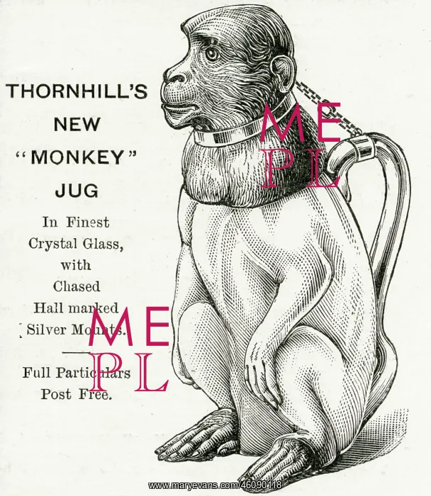 : Christmas present - Monkey Jug 1893 : Christmas present - Monkey Jug 1893