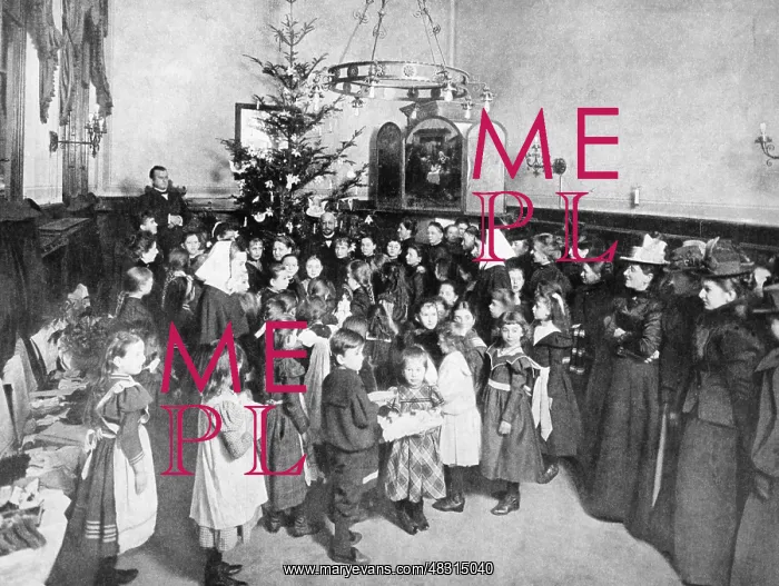 : Christmas presents in a protestant parsonage, 1899 : Christmas presents in a protestant parsonage, 1899