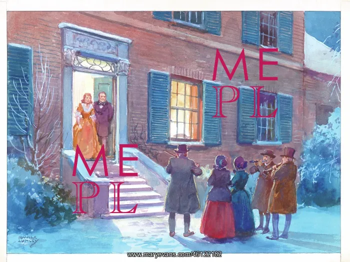 : Christmas scene - Carol Singers : Christmas scene - Carol Singers