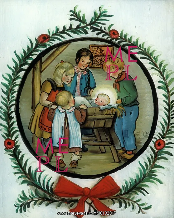 : Christmas scene by Seb. Gege : Christmas scene by Seb. Gege