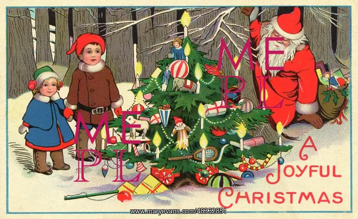 : Christmas scene out in the snow : Christmas scene out in the snow