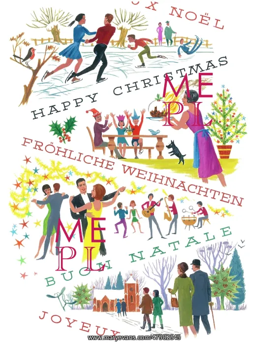 : Christmas scenes with Christmas greetings : Christmas scenes with Christmas greetings