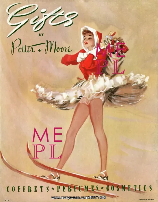 : Christmas showcard, Potter & Moore : Christmas showcard, Potter & Moore