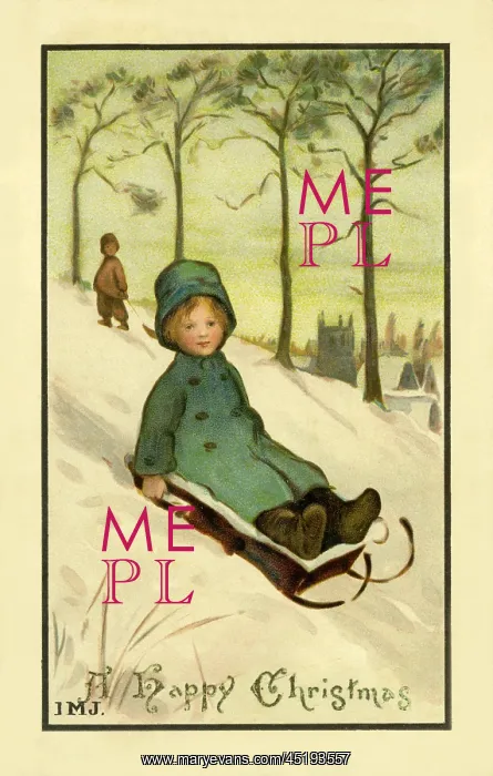 : Christmas. On a sledge : Christmas. On a sledge