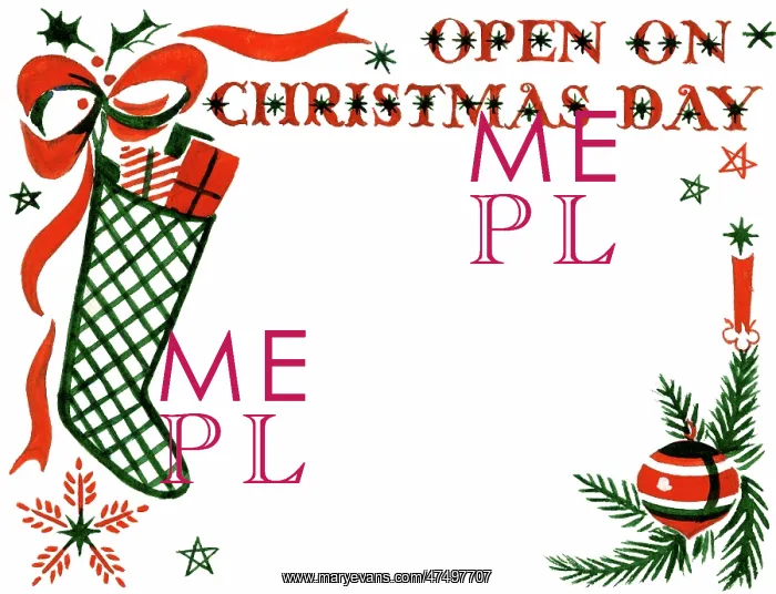 : Christmas Stocking label : Christmas Stocking label